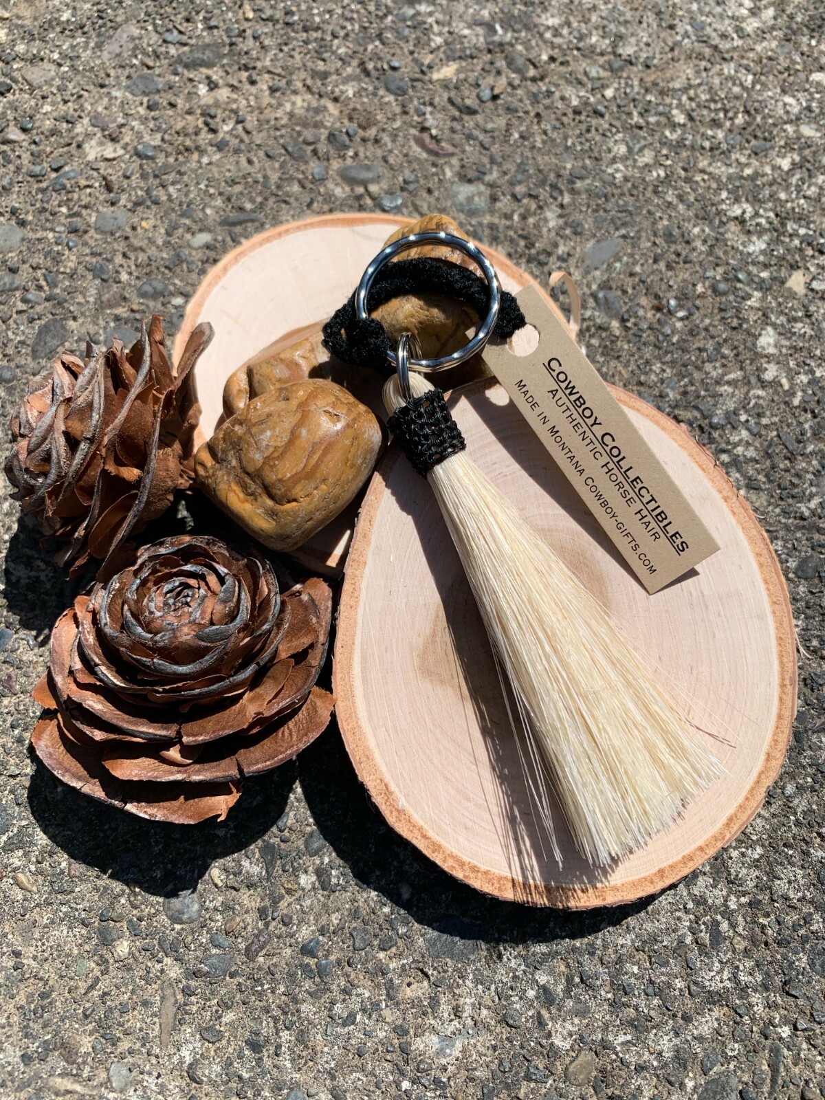 Cowboy Collectibles Horse Hair Tassel Key Chain, Zipper Pull, Decoration - NEW