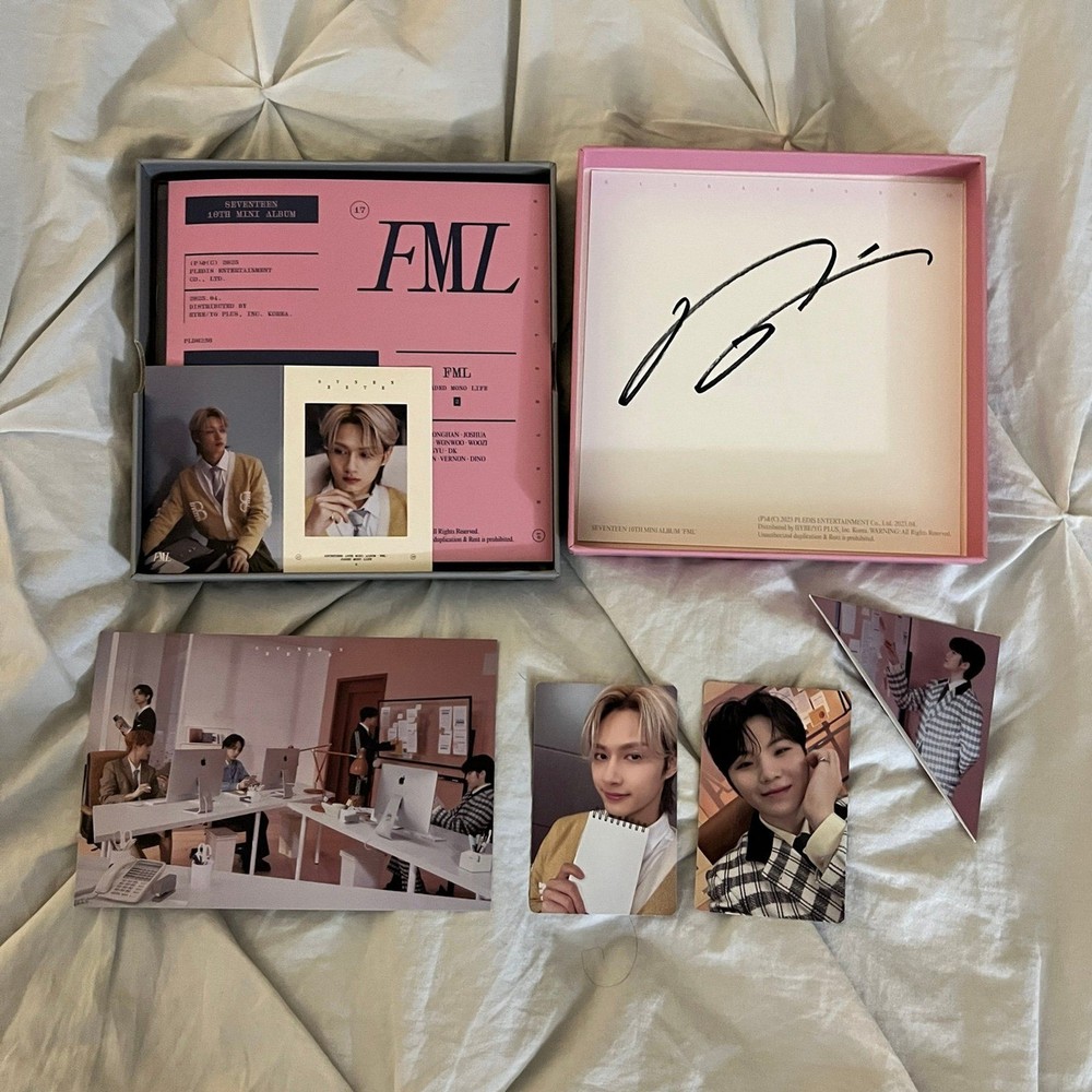 seventeen WOOZI signed album