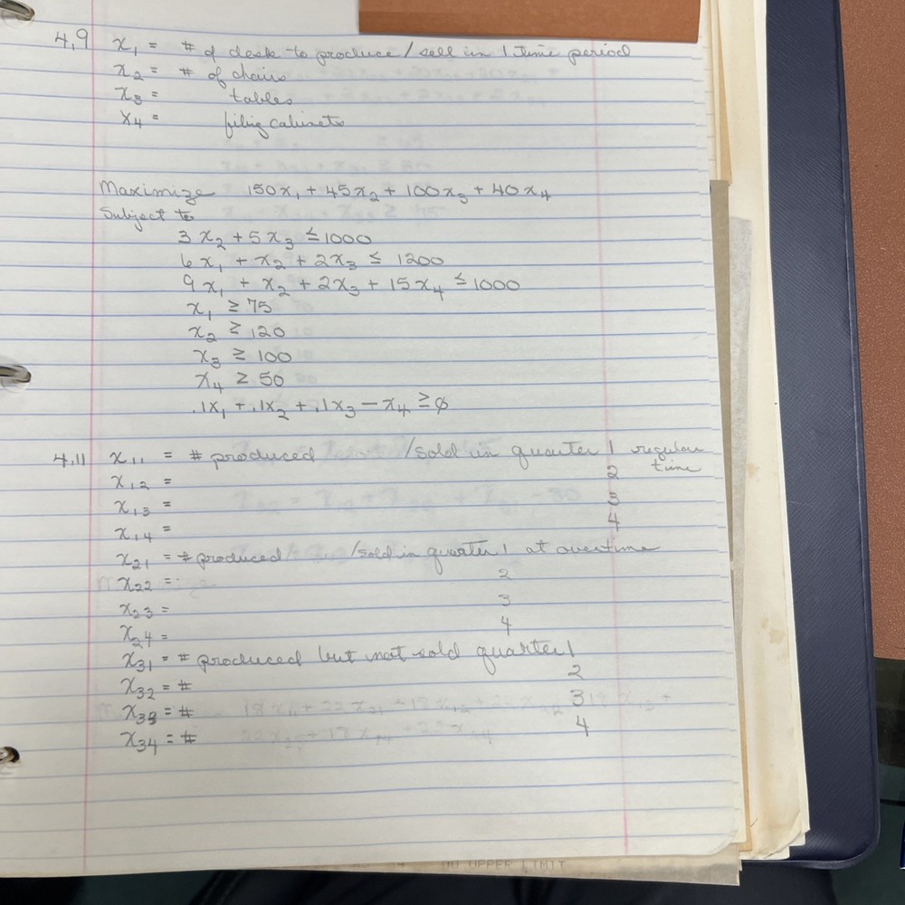 1976 IBM Era Mainframe BASIC Course Binder With Handwritten Notes