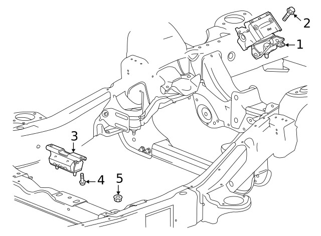 Genuine GM Automatic Transmission Mount 23134731