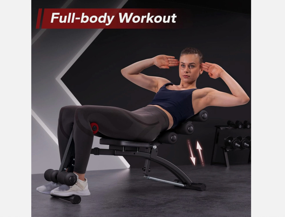 MERACH Multi-Functional Adjustable Ab Trainer Machine Workout Bench for Home Gym
