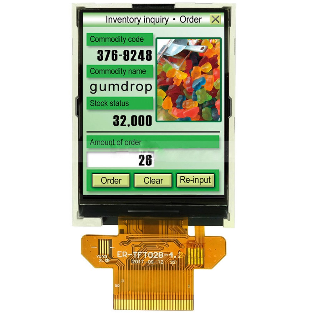 2.8" inch Serial SPI TFT LCD Display 320x240,Resistive Touch Panel w/Tutorial US