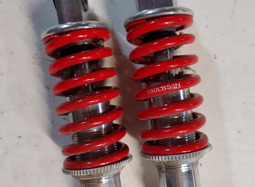 Pair (2) Quickie QM-710 Power Chair Small Red Shocks