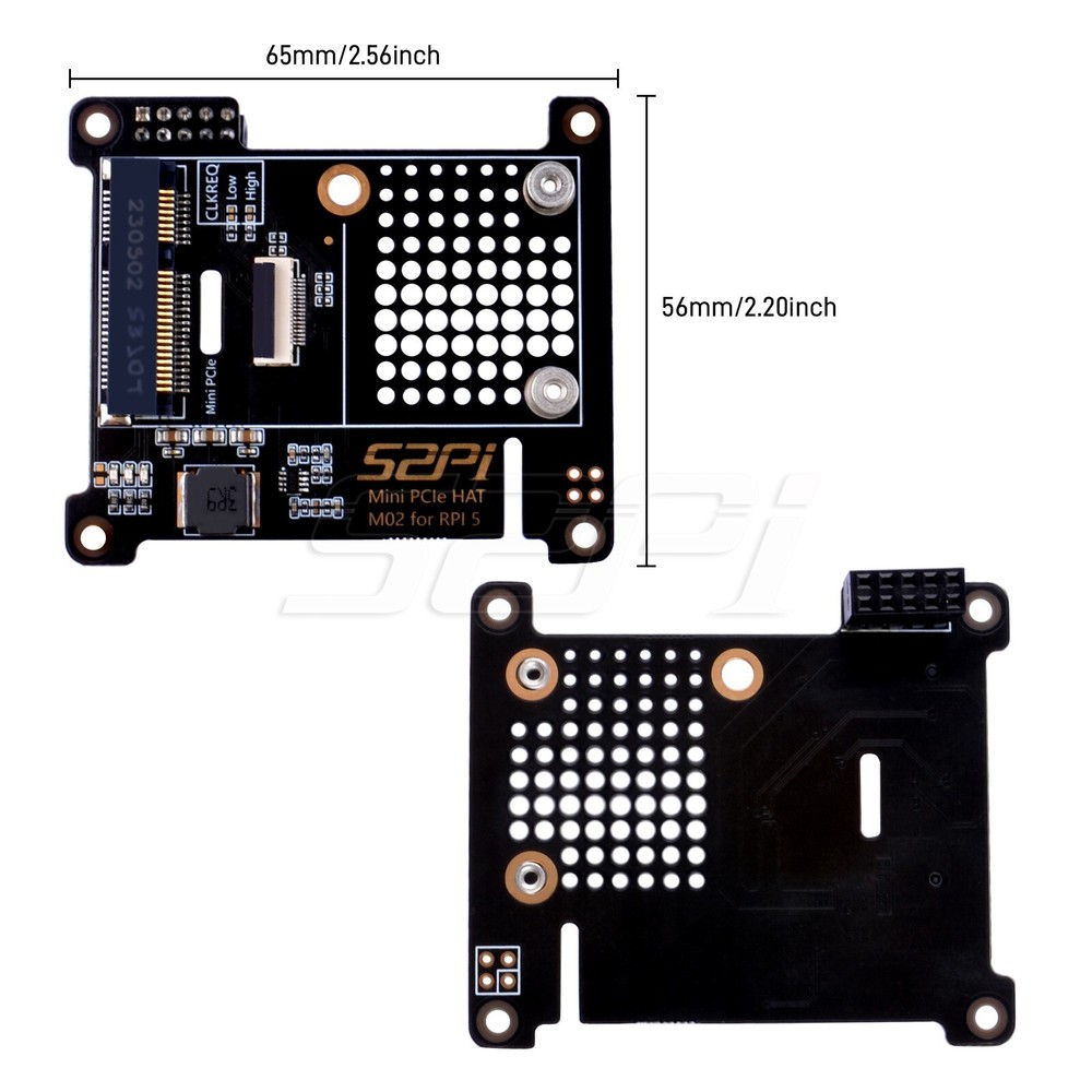 Mini PCIe HAT M02 Extension Adapter Board for Raspberry Pi 5