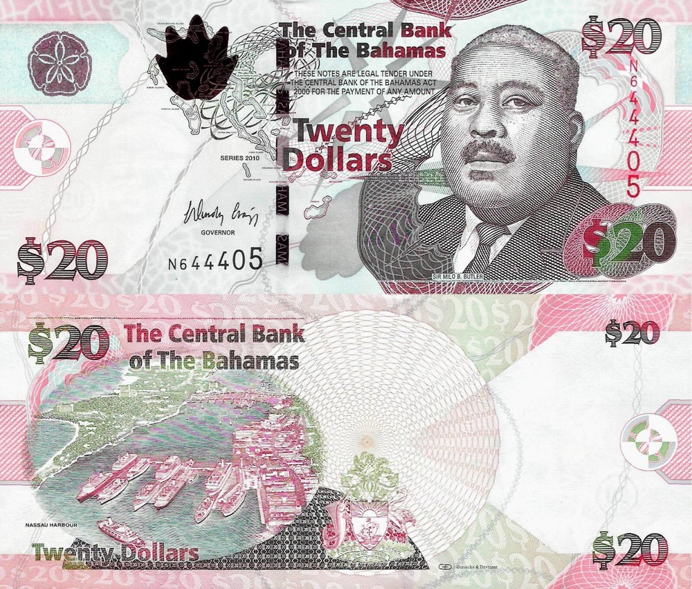 Bahamas 2010 - 20 dollars - Pick 74A UNC