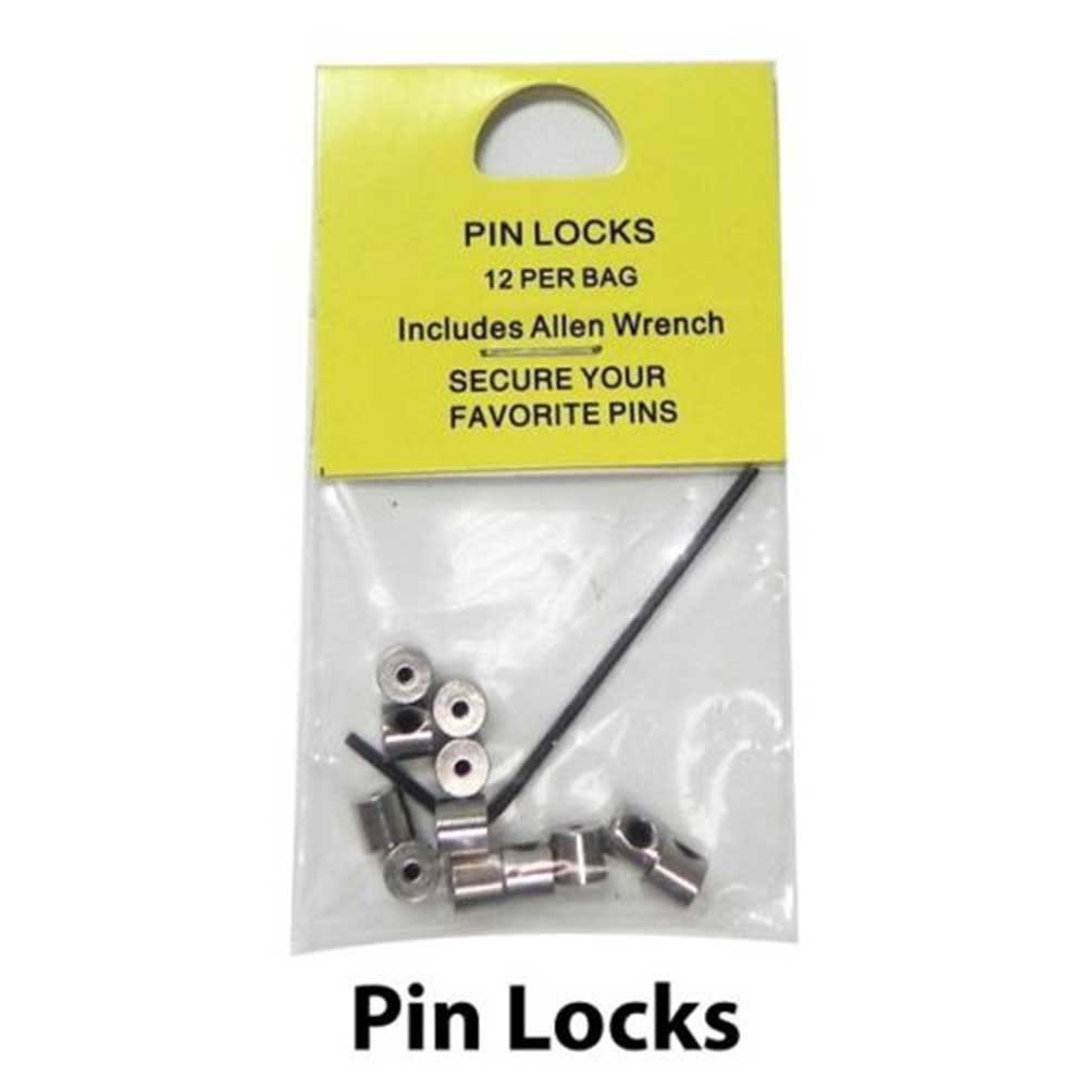 60 Pieces Pin Keepers Pin backs Locks Locking Pin Backs Allen Wrench USA 5mm