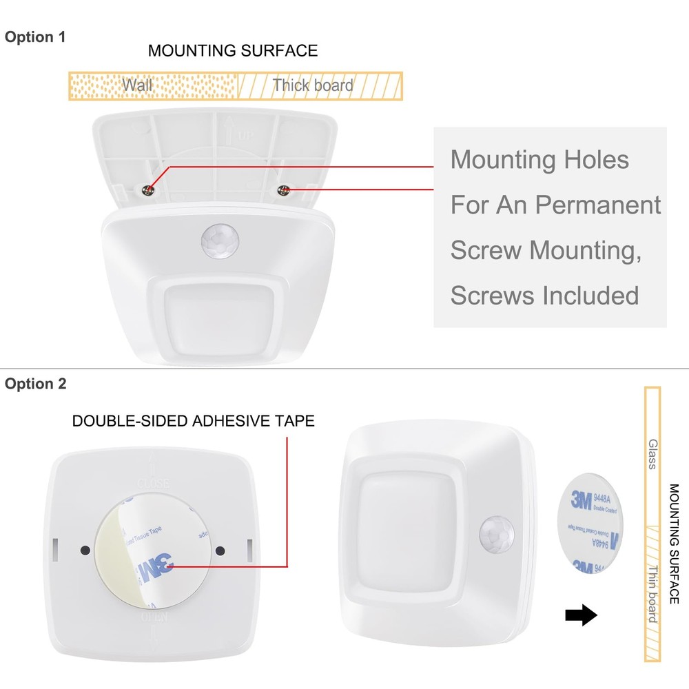 Motion Sensor Tap Light,Battery Operated Push Lighting, Wireless Puck Lights,...