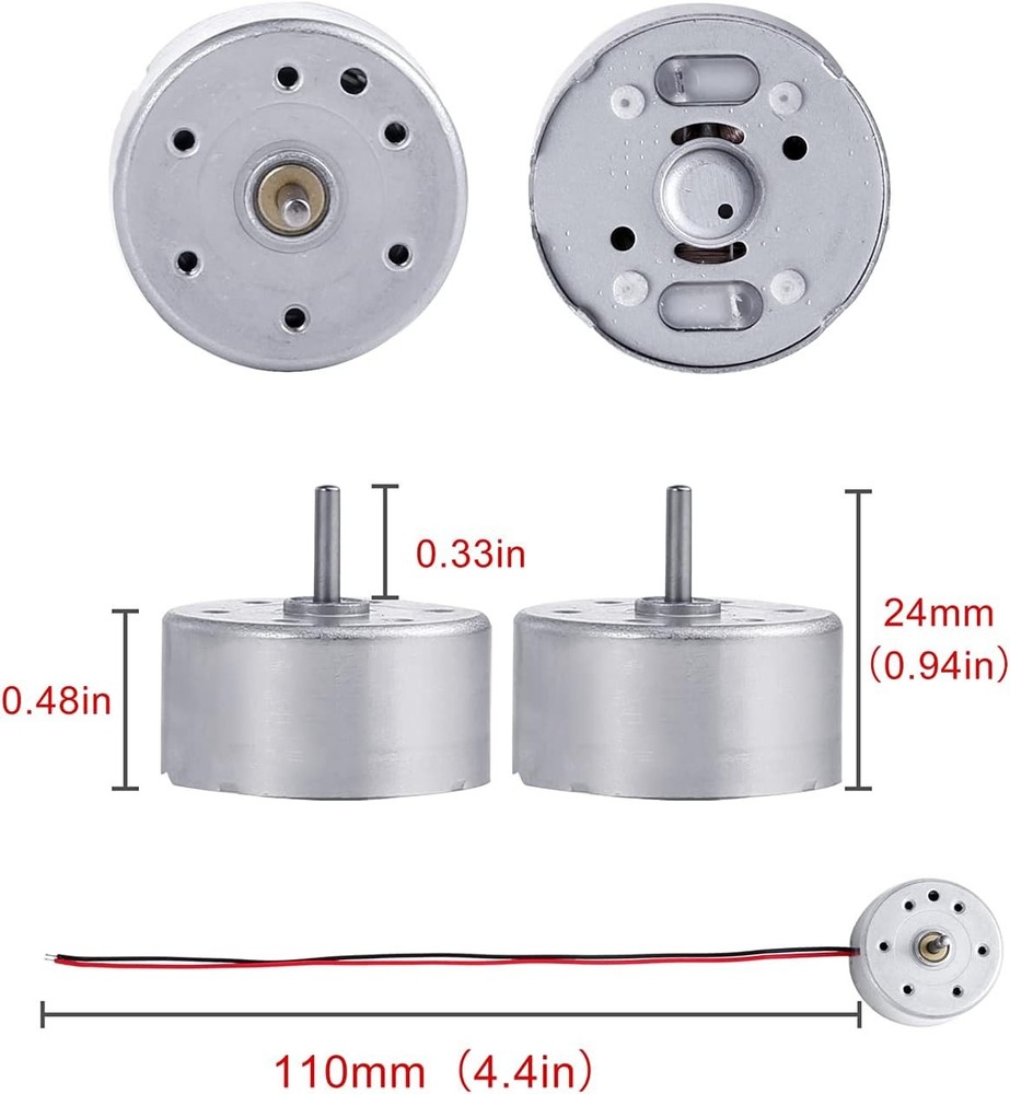 6 Set Mini DC Motor 3V-12V with Fan Blade