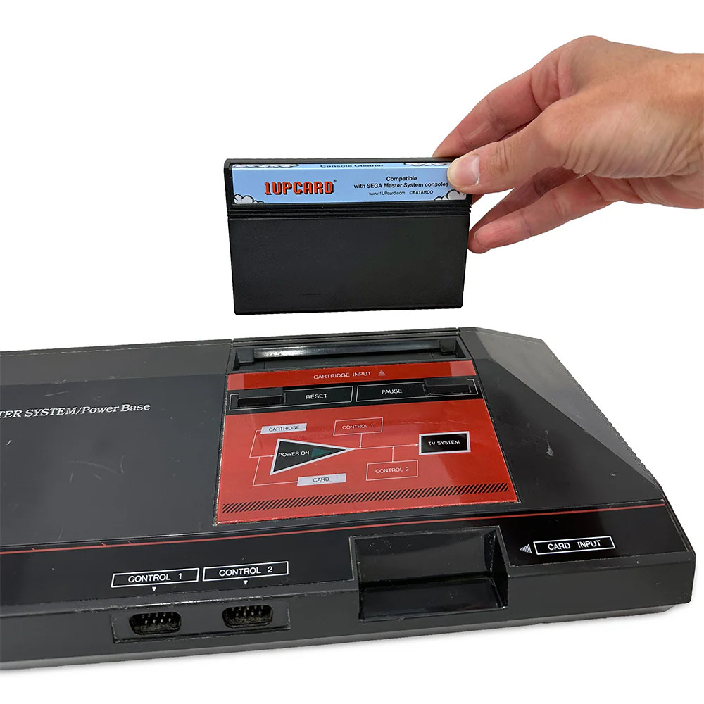 1UPcard™ Video Game Console Cleaner Compatible With SEGA Master System