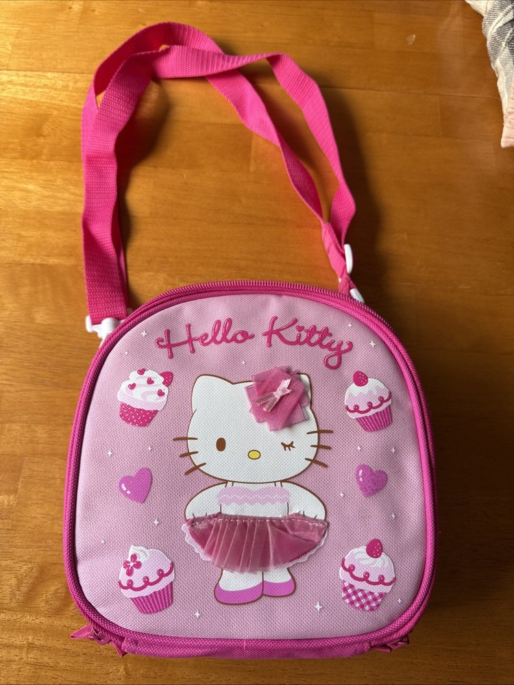 Hello Kitty Toddler Sized Lunchbox Kit Pink. Great Condition