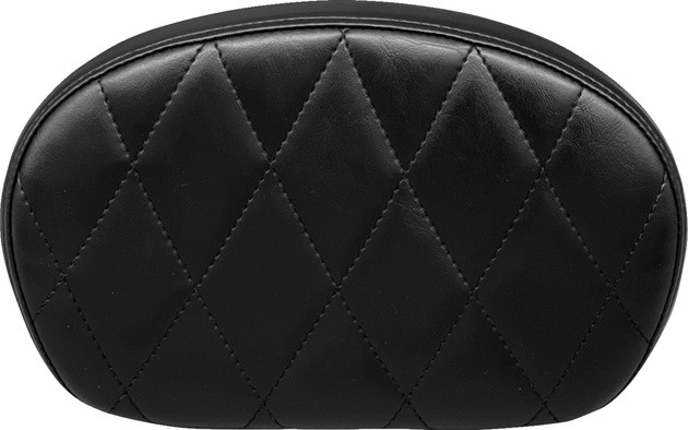 Le Pera Sissy Bar Pad Medium Diamond Shiny Black