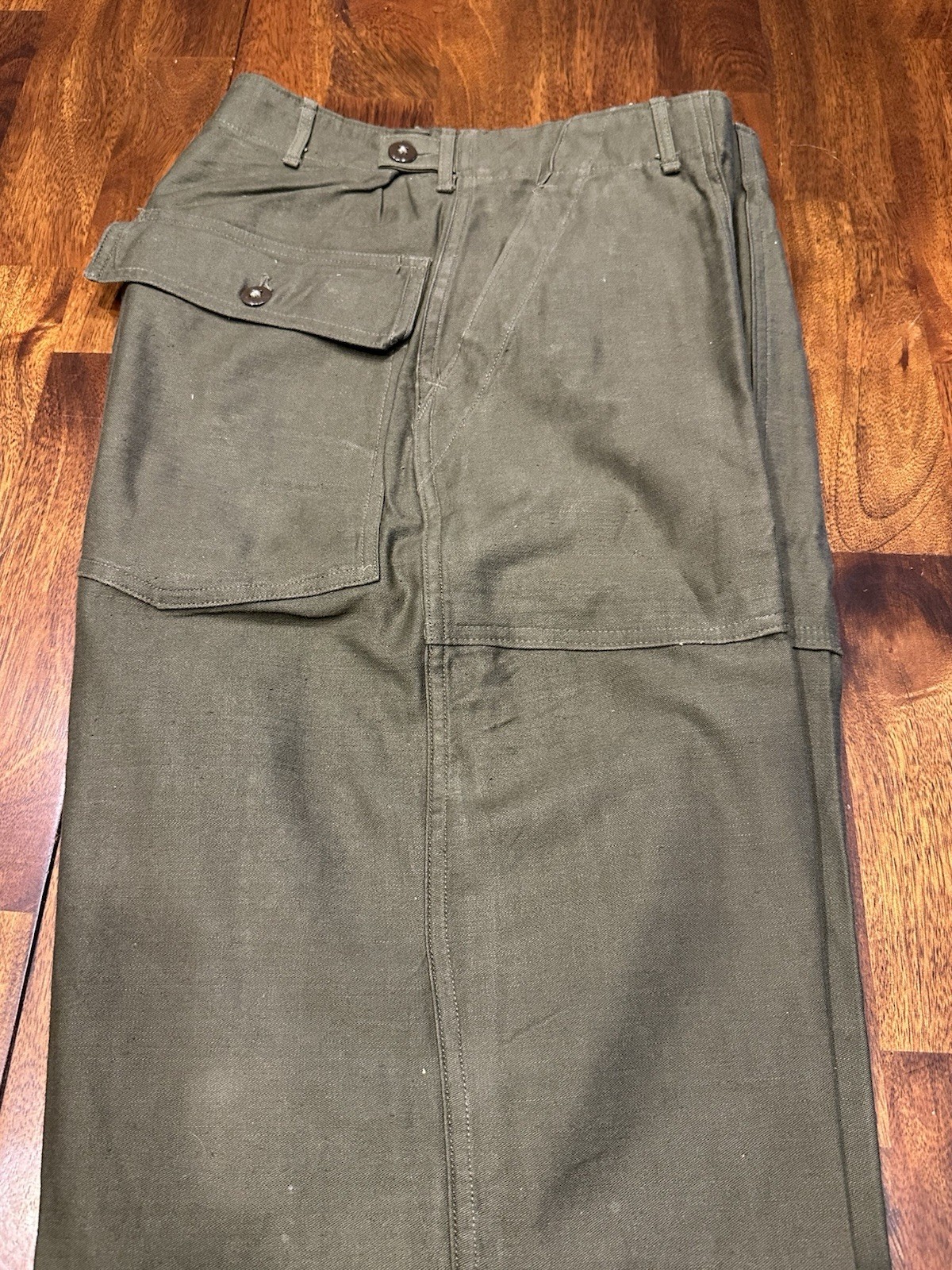 Korean War Era Fatigues HBT Herringbone Twill Shirt + Cotton OG 107 Trousers