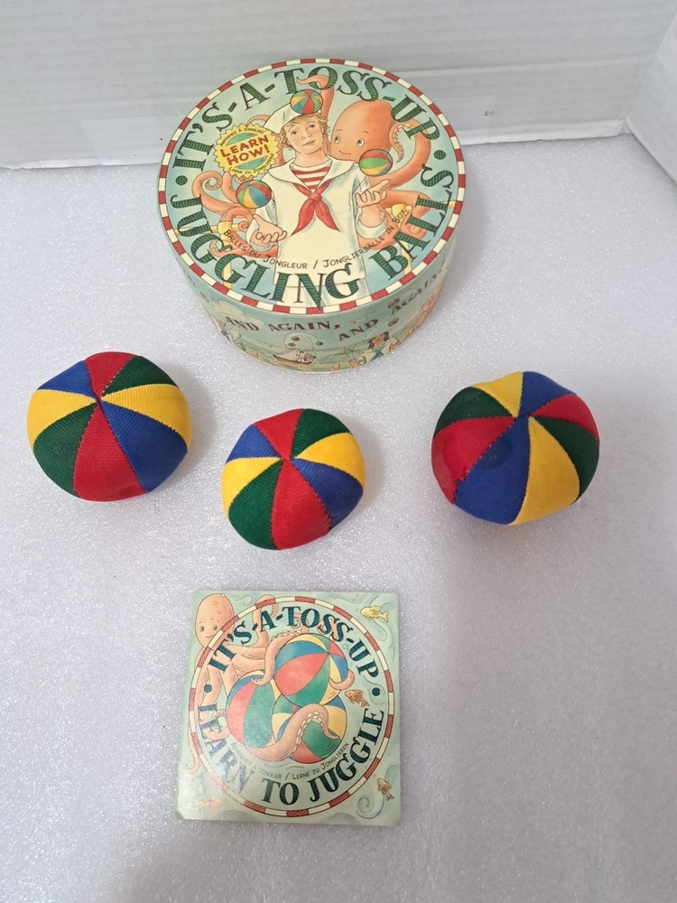 Authentic Models It's - A - Toss - Up Juggling Balls With Box & Instructions