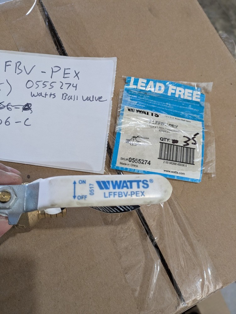 WATTS LFFBV-PEX BALL VALVE 0555274