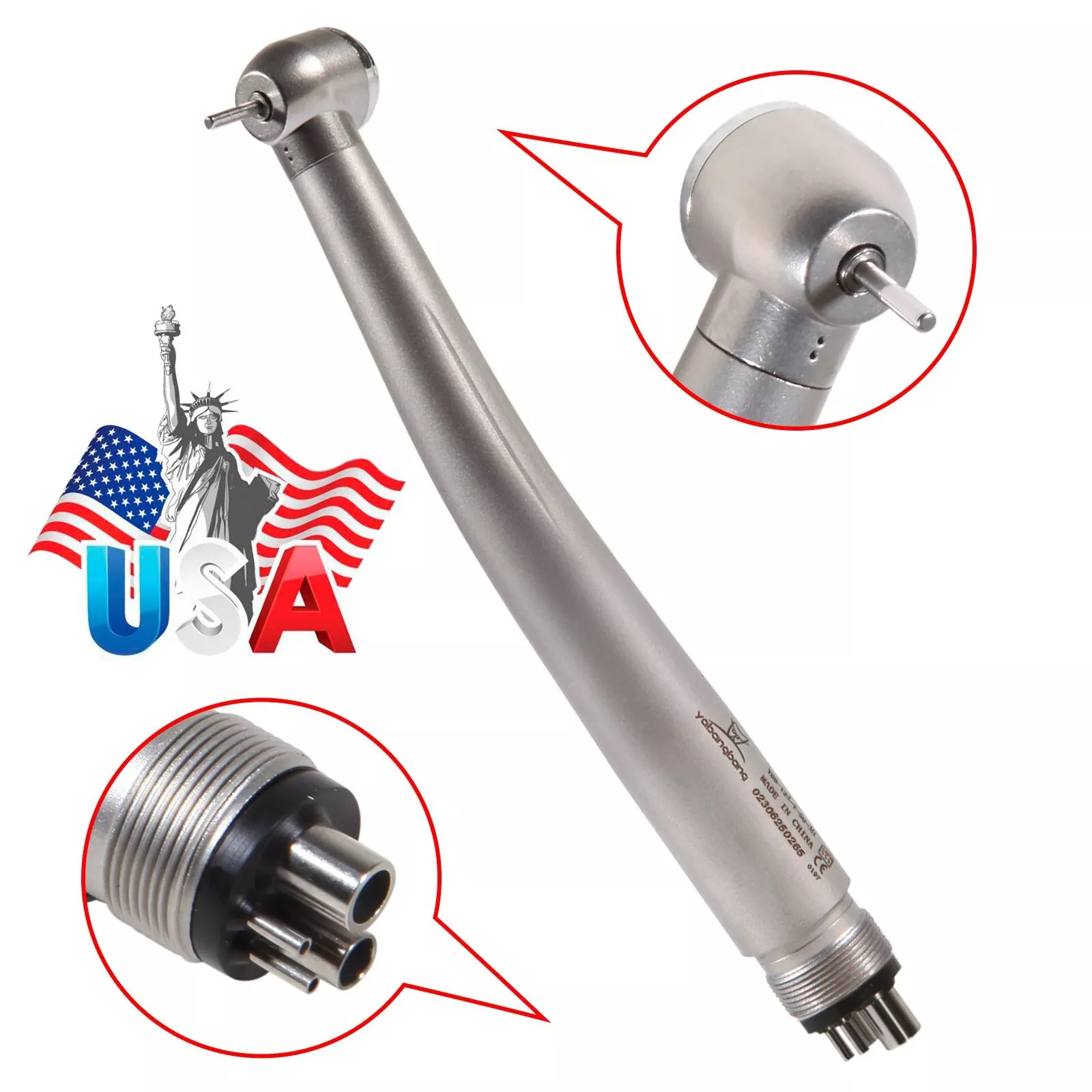 10*NSK Style PANA MAX Dental High Speed Turbine Handpiece Push Button 4Hole SALE