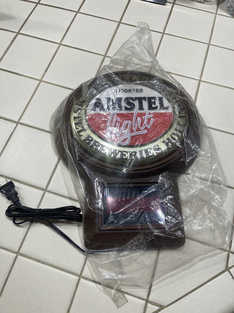 Amstel Light Imported Beer Sign Clock