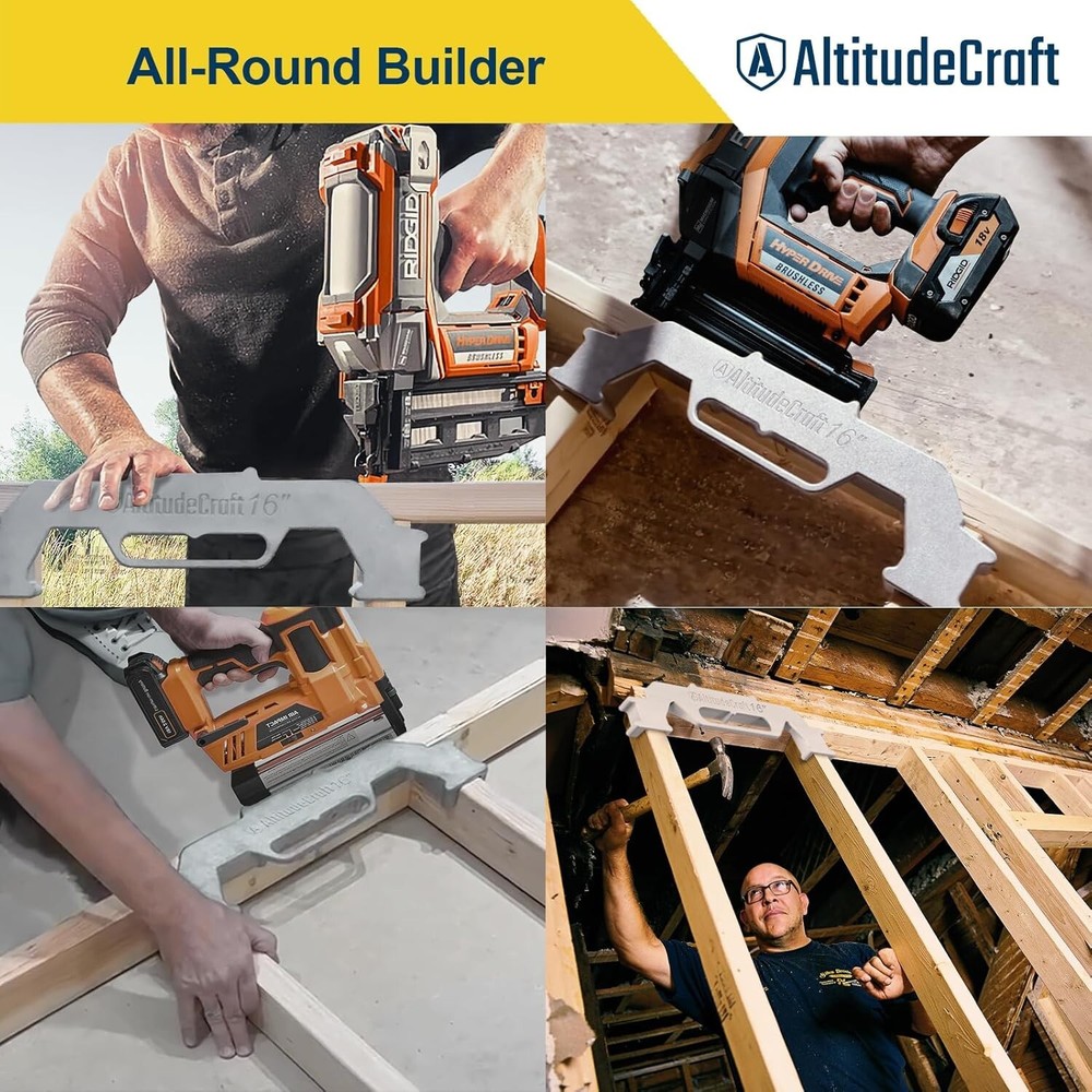 16-Inch Precision Framing Stud Layout Tool for Fast & Accurate Construction