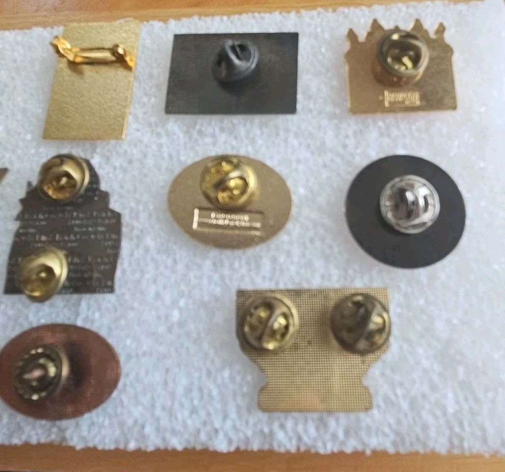 Lot of 14 Vintage Motorcycle Run Pins From Various Locations New And Used