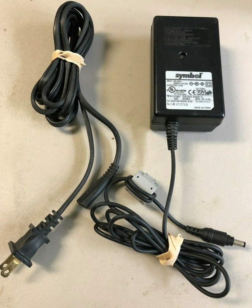 Symbol AC Adapter Model B100 with AC Plug Attachment REDUCED Price