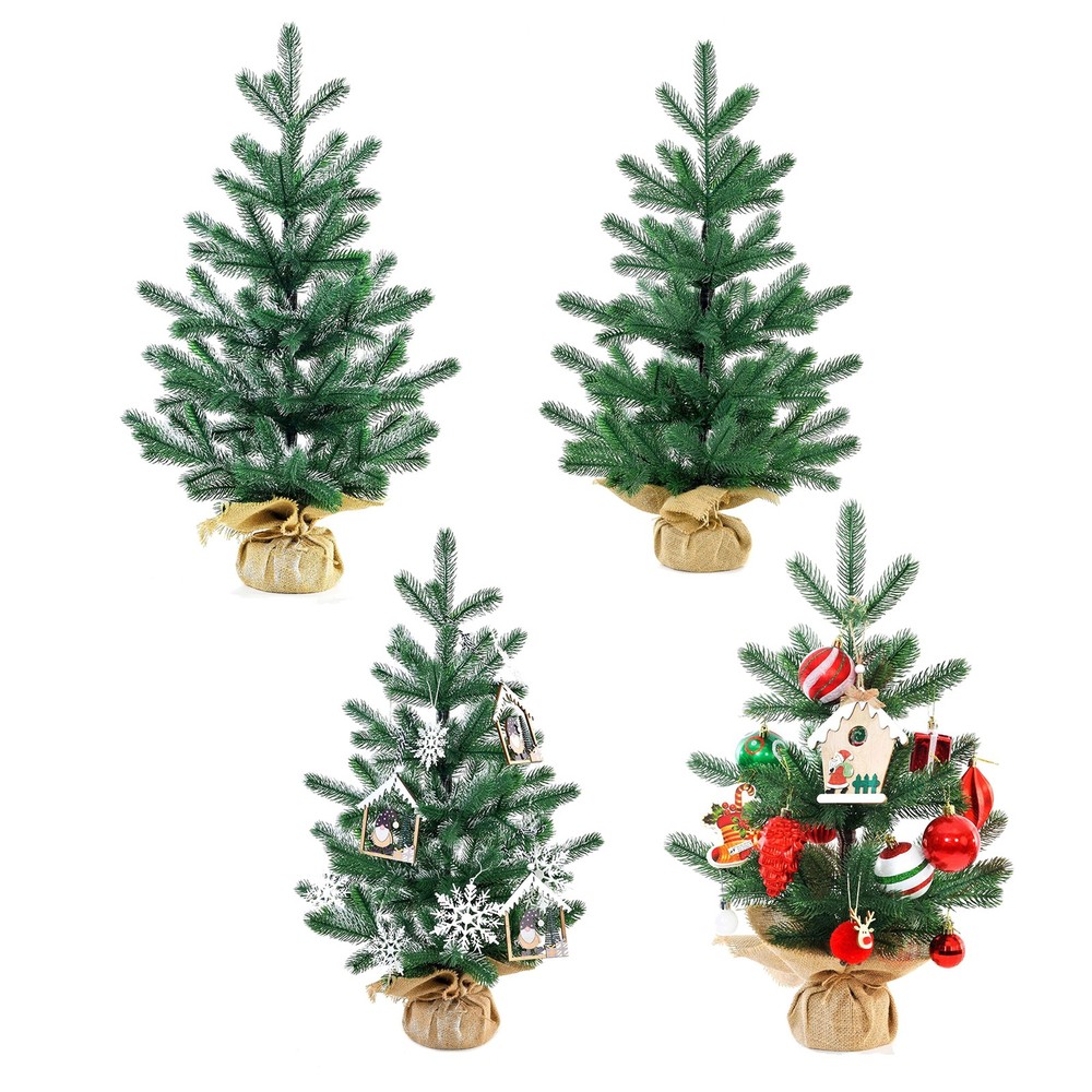 ↑Artificial Xmas Tree 50cm Exquisite Simulation Decorative Xmas Tree Household