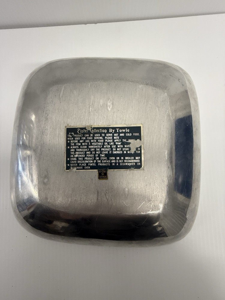 Towle Silver Pintel Collection 10" Square Serving Bowl