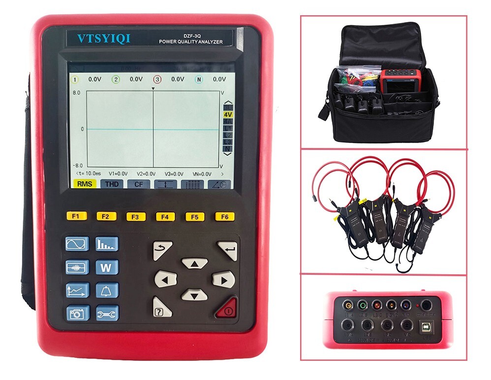 Power Quality Logger with 10A～6000A Trend Chart Recording and Storing Function