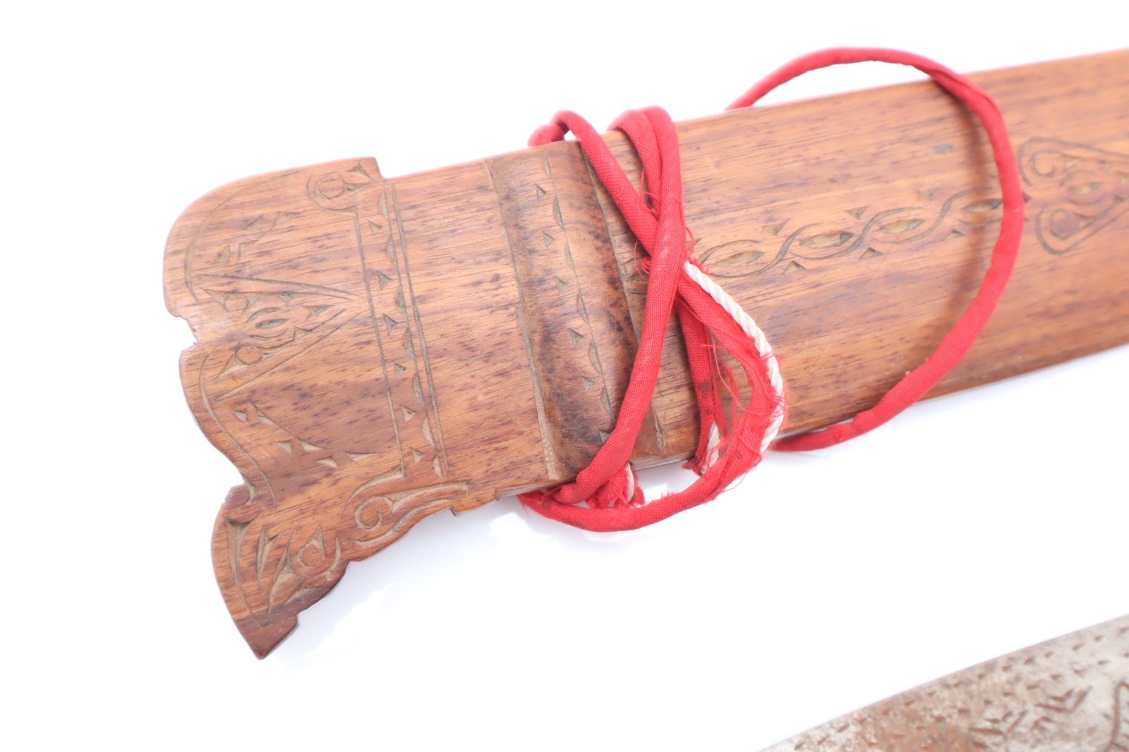 Vintage WWII Filipino Philippines Palang Bolo Knife/Sword w/Wood Sheath Antique-