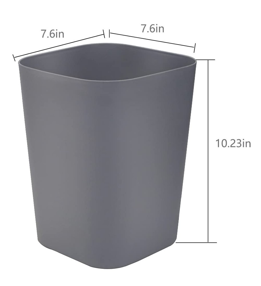 Bathroom Trash Can, 2 Gallon Small Trash Can,Square Trash Bin Wastebasket