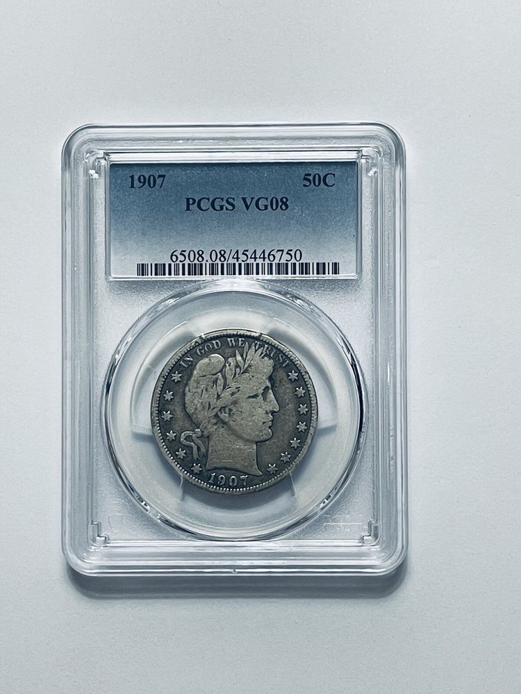 1907 Barber Half Dollar PCGS VG08