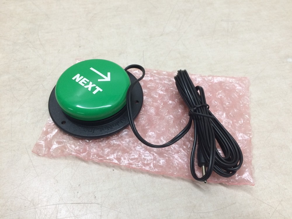Green "Next" Button Ablenet Jelly Bean Switch Mechanical Special Color Access