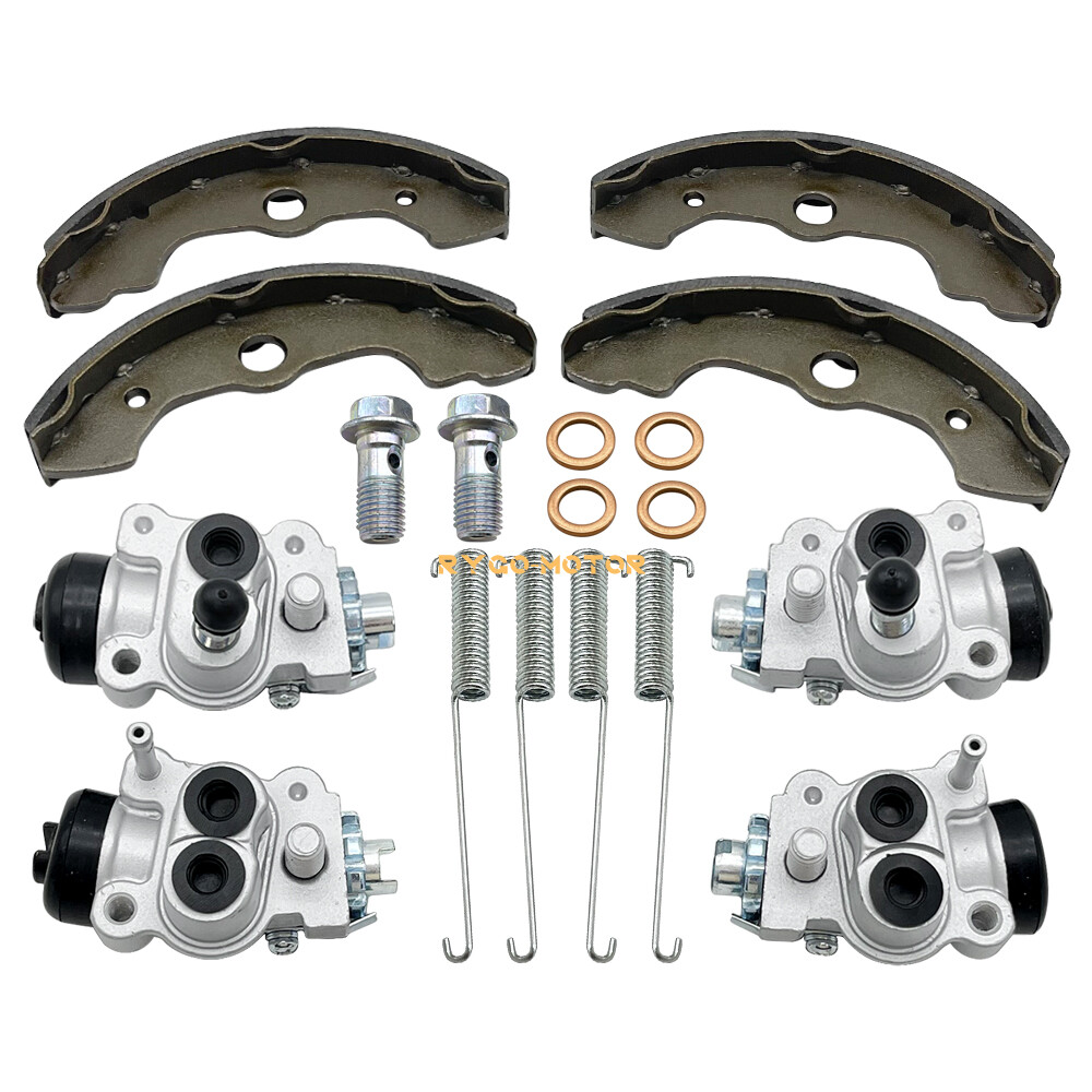 Front Brake Wheel Cylinders All 4 W/Shoes for Honda Fourtrax 300 TRX300FW 4x4