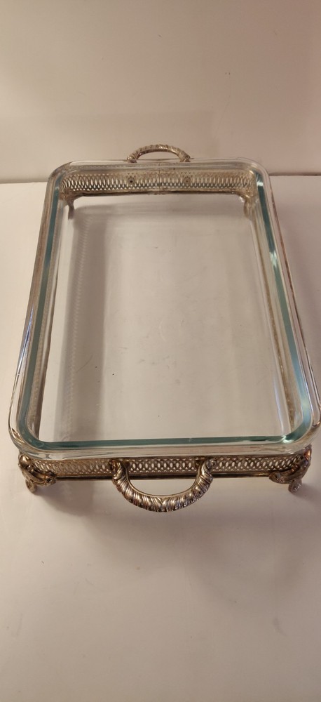 Silver Plated Casserole Server 14 1/2 X 9 1/2