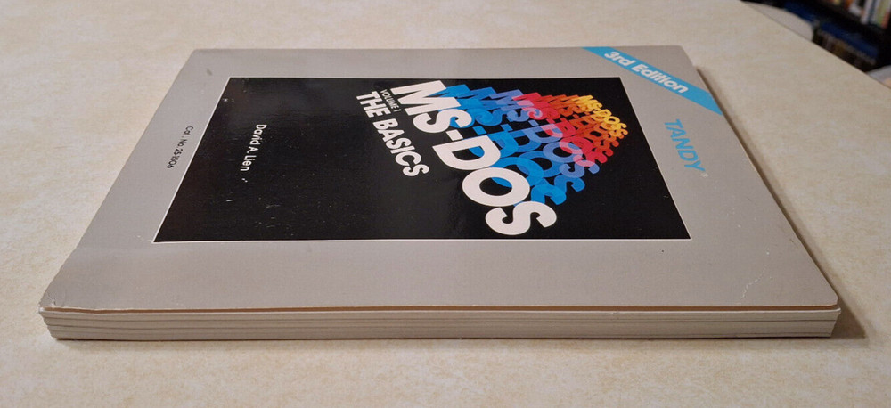 Tandy MS-DOS The Basics Volume 1 Vintage 1985 David A. Lien 3rd Ed Programming