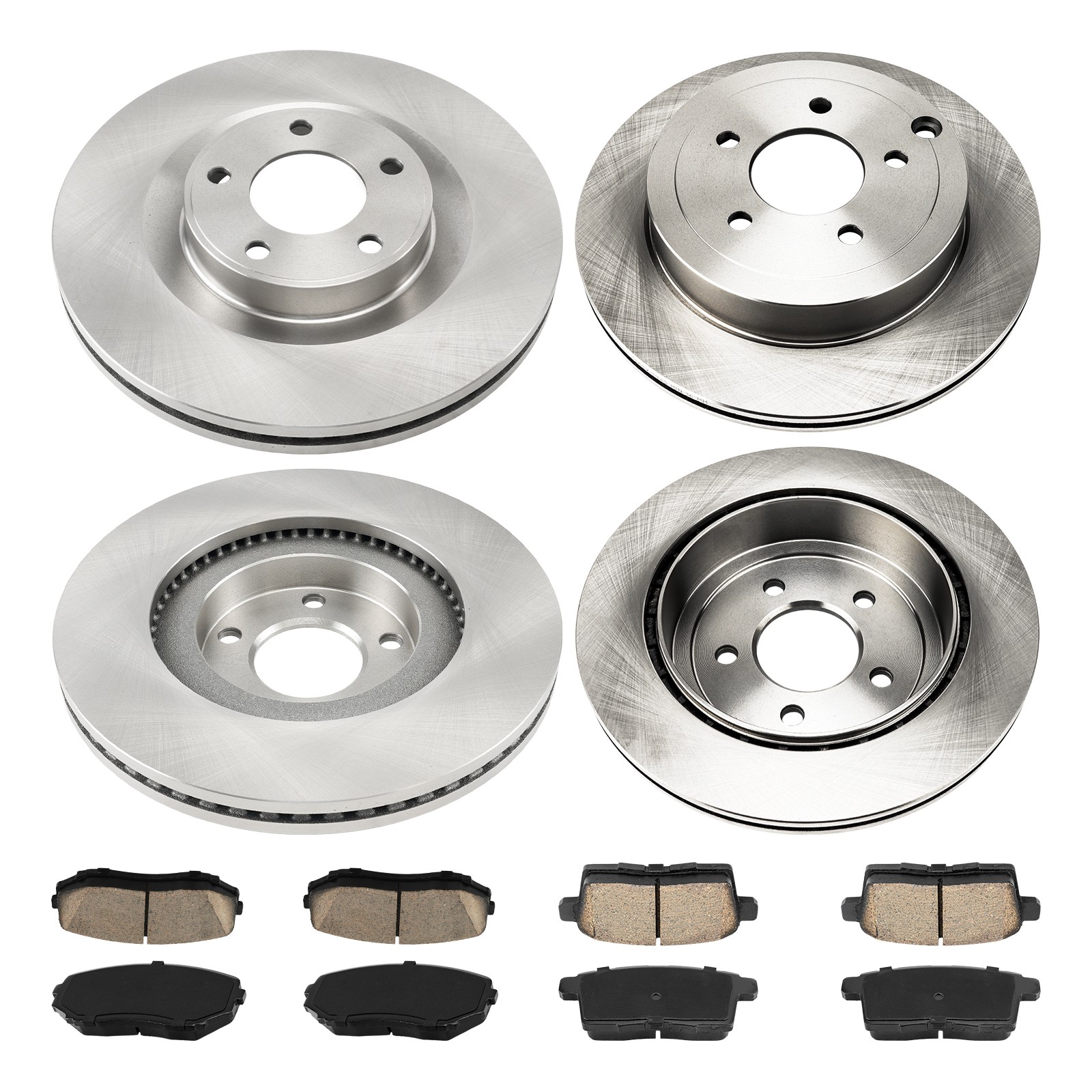 Fit For 2007-2009 Ford Edge V6 3.5L Brake Rotor Pads Kit Front and Rear 54154