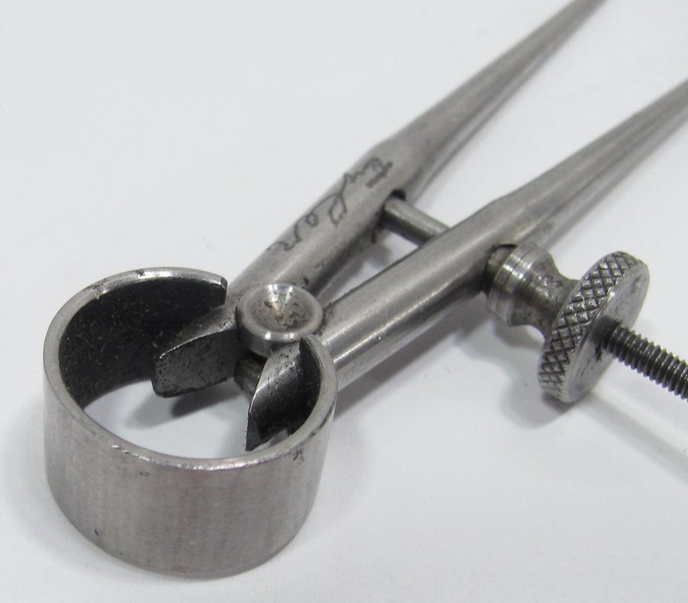 Tiny Starrett 2 3/4" Round Leg Inside Spring Divider Caliper Tool Small