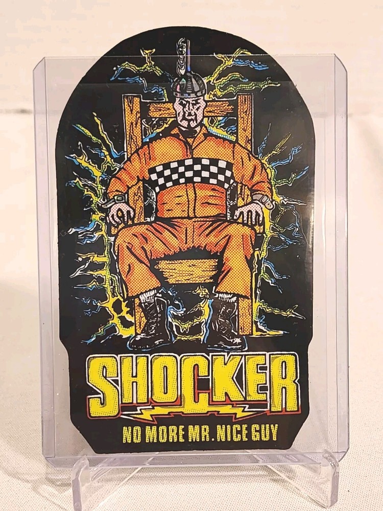 1989 Shocker Prism Vending Machine Sticker Horror RARE