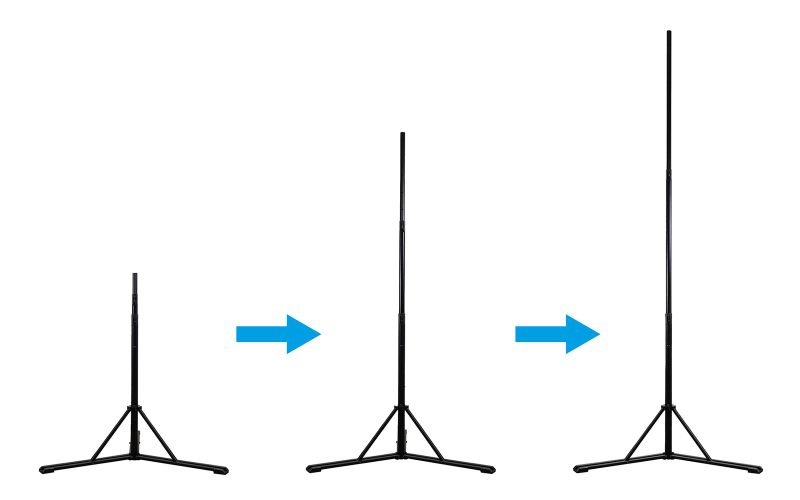 Rockville RLS6 11.5 Ft Foldable Lighting Tree Stand w/Flat-Base Legs+Carry Bag