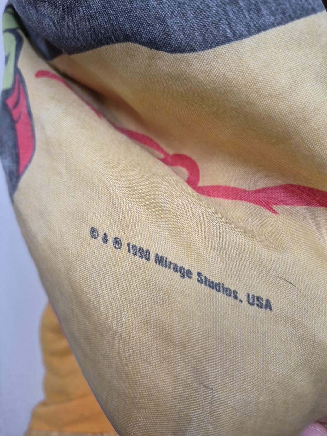 Vintage 1990 Teenage Mutant Ninja Turtles Youth Kids Sleeping Bag TMNT NO ZIPPER