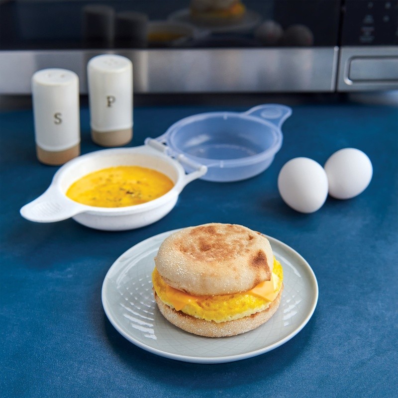 Microwave Egg Sandwich Maker Non-Stick Cooking Tool Quick Breakfast Solution New