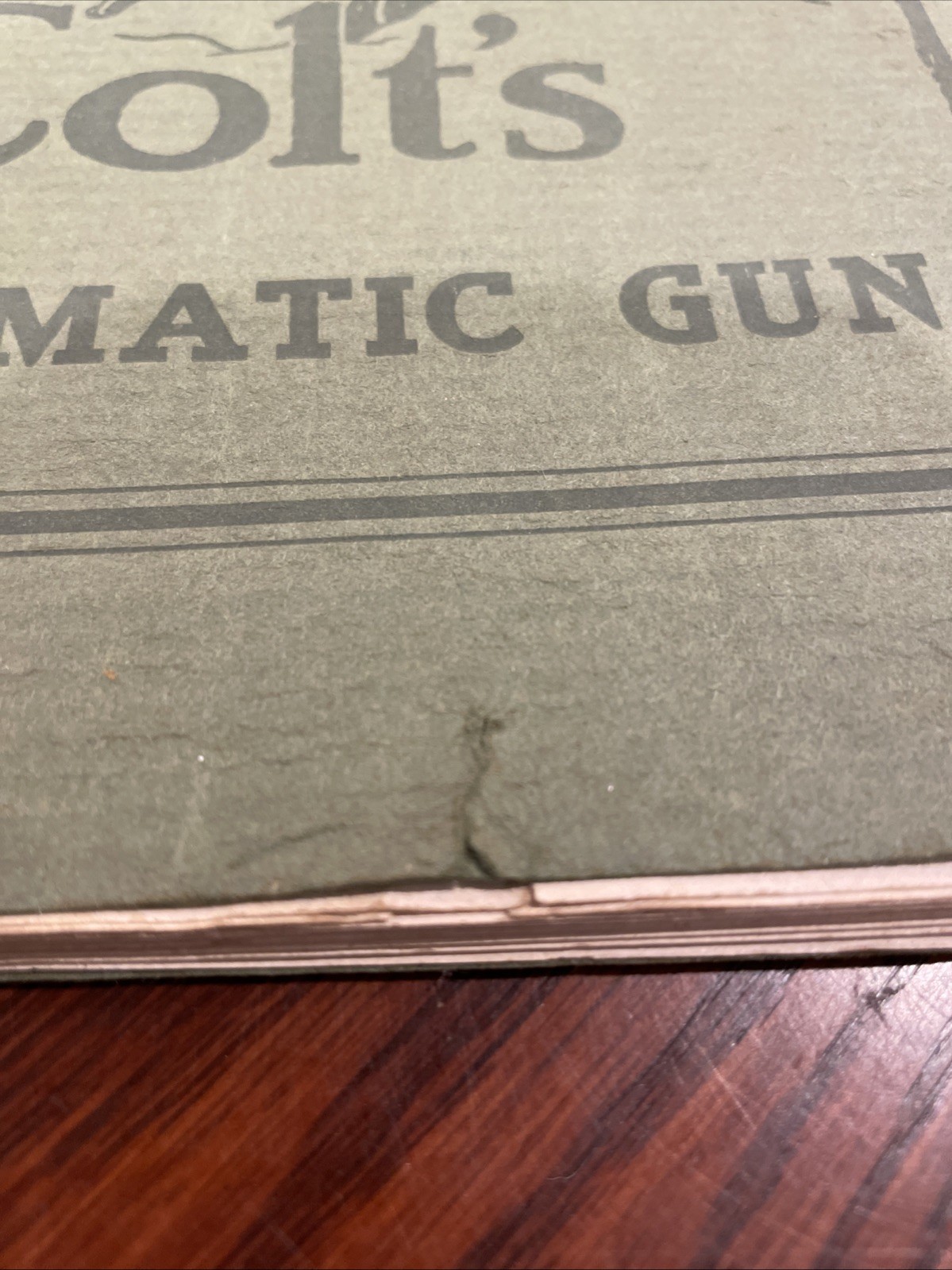 RARE~Antique~COLT’s AUTOMATIC (MACHINE) GUN MODEL 1914 MANUAL WW1~ORIGINAL!!