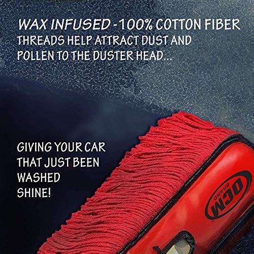 Classic Car Duster with Solid Wood Handle Includes Storage Case - Popular