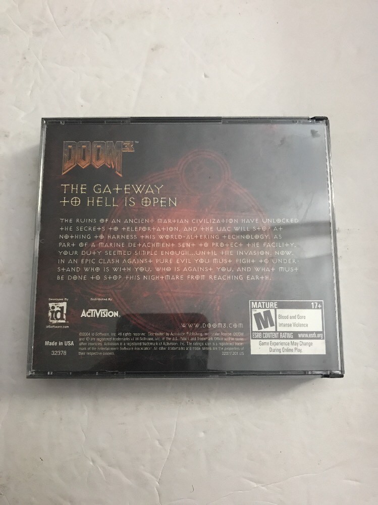 Doom 3 PC CD ROM tested Ships N 24hrs