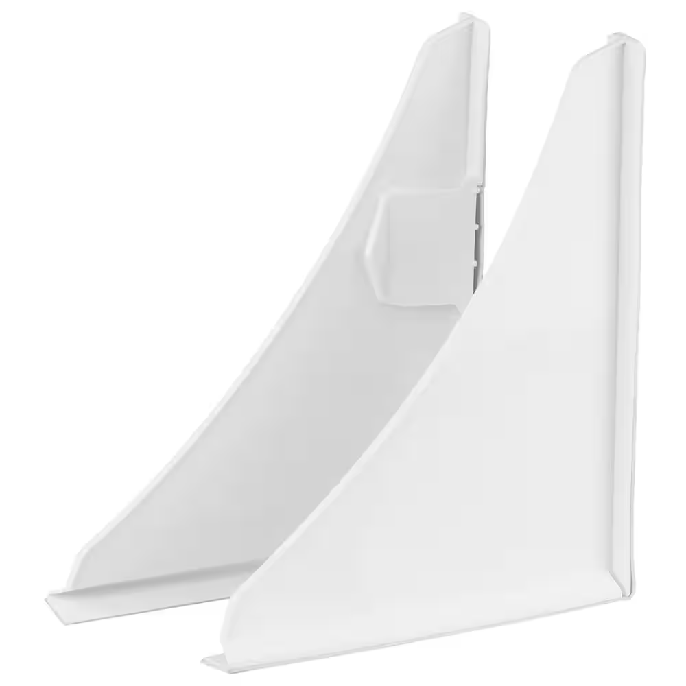 Splash Guard Kit - Prevent Water Splashing - Bath or Shower - White