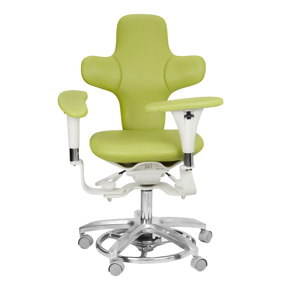Ergonomic Dental Microscope Stool Micro Surgeon Chair Adjustable Foot Controlled