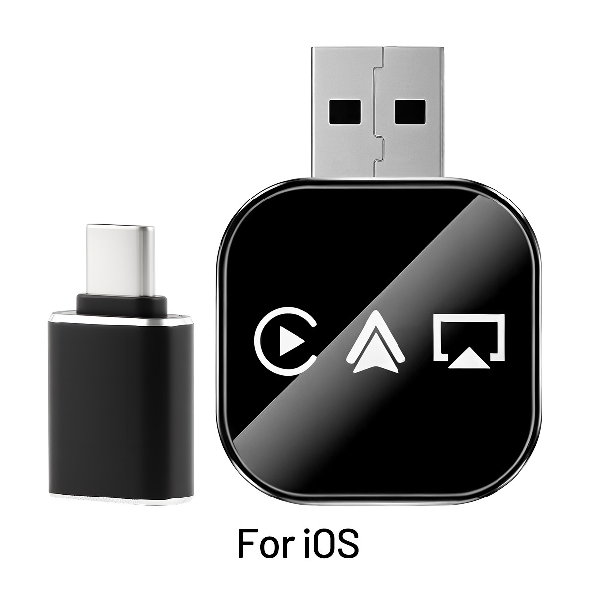 2026 Mini Carplay Adapter 3IN1 Wireless Carplay & Android Auto & Mirror Link