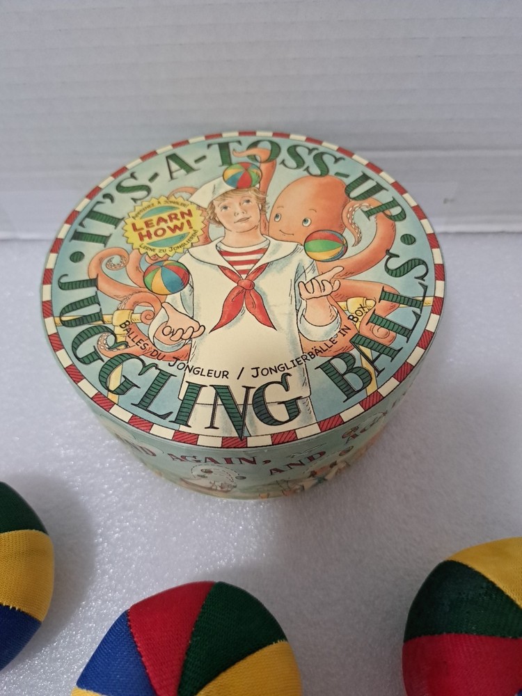 Authentic Models It's - A - Toss - Up Juggling Balls With Box & Instructions