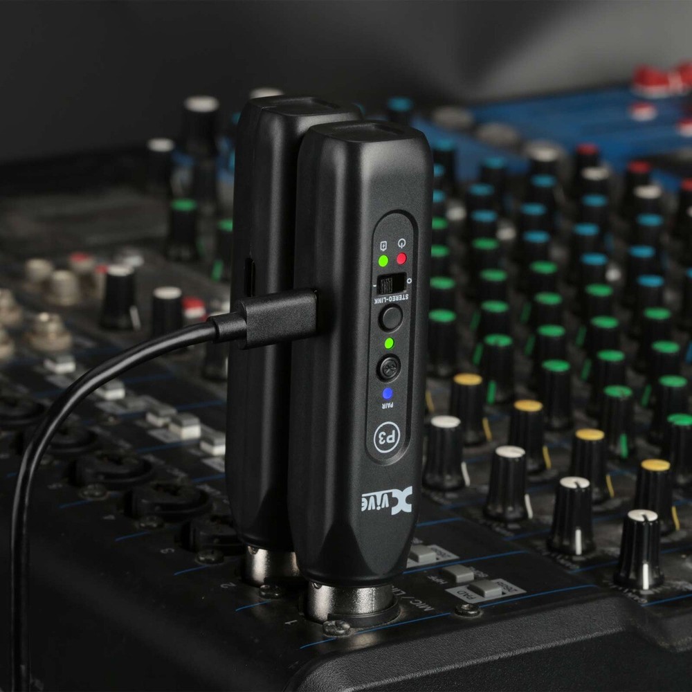 Xvive P3D XLR Rechargeable Bluetooth Audio Receiver Adapters Pair