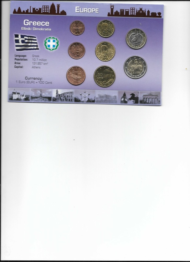 Greece Euro coin set 2004 UNC