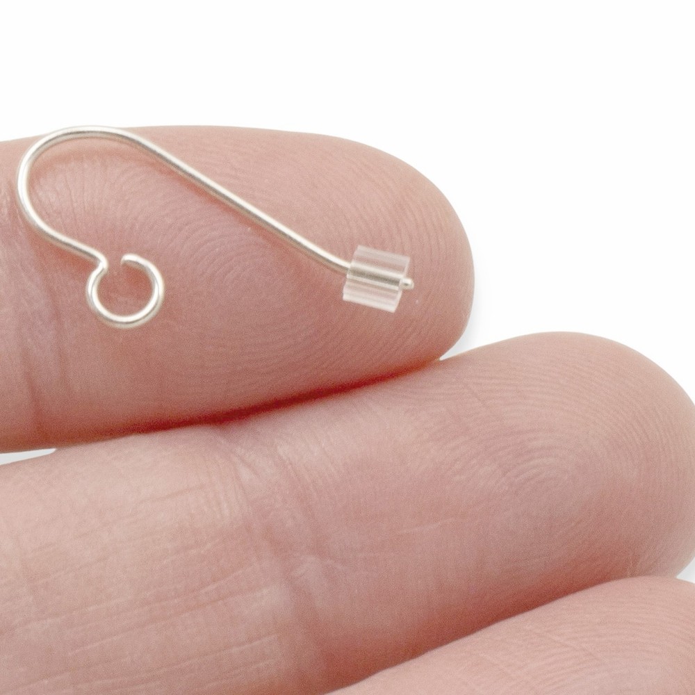 500-Pack Plastic Earring Stoppers, Stylish Ribbed Design for Earring Display