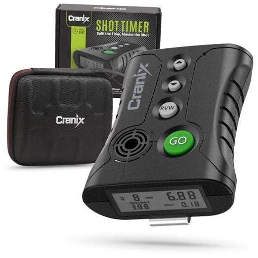 Professional Shot Timer for Shooting Competition, 0.01s Precision Green